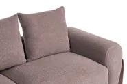 Sofa 3 Seater VINLIDEN Boucle Brown_1048503