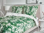 Duvet Cover Set GREENWOOD 155 x 220 cm Sateen Cotton Green_1078510