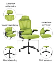 Kontorstol KRYOS Limegrønn_1074216