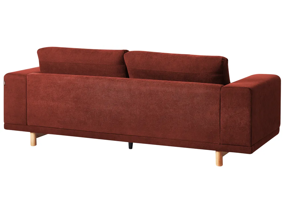 Sofa 3 Seater NIVALA Fabric Red_946917