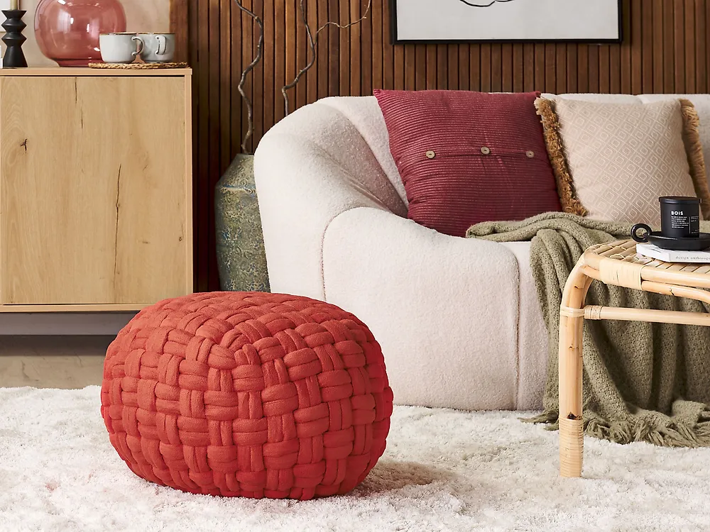 Pouffe HOPA Velvet Red_1178256