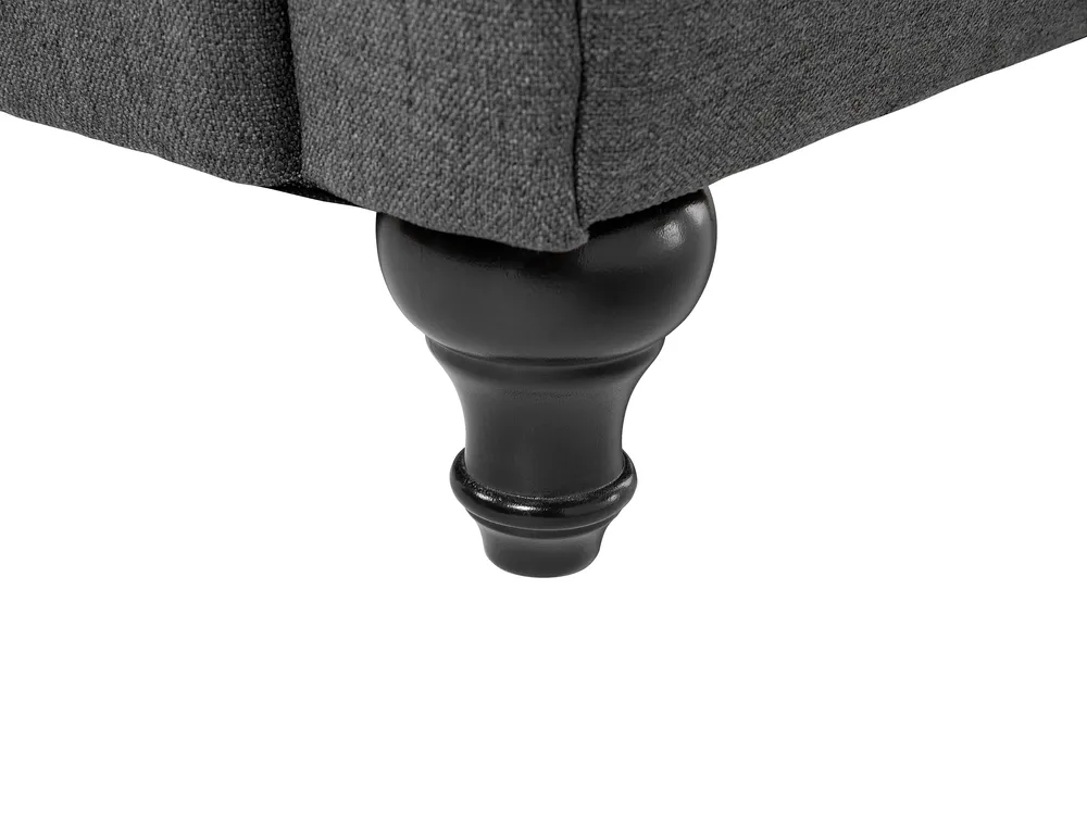 Sohva 3-istuttava CHESTERFIELD Kangas Harmaa_675362