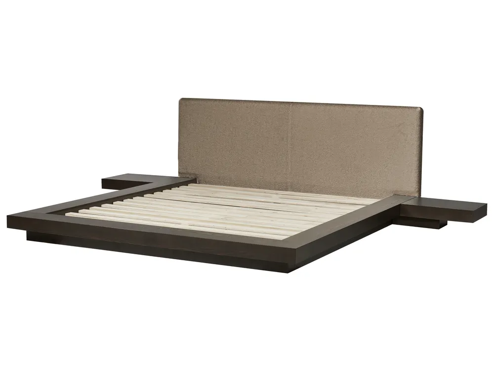 Bed Boucle ZEN 180 x 200 cm (EU Super King) Dark Ash Wood_1080055