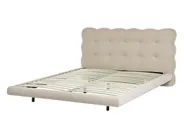Bed Boucle SOULISSE 140 x 200 cm (EU Double) Beige_1129741