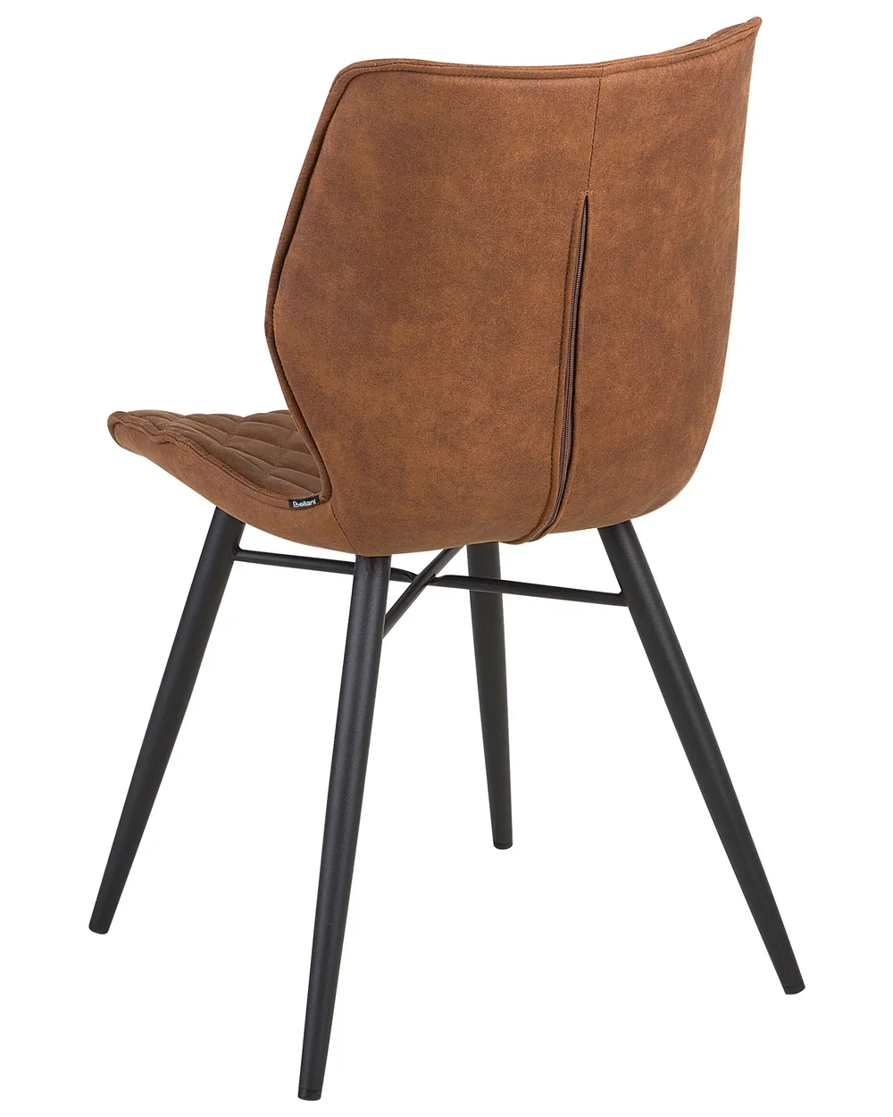 Set of 2 Dining Chairs LISLE Fabric Golden Brown_724169