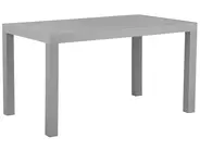 Garden Dining Table FOSSANO 140 cm 80 cm Light Grey_744679