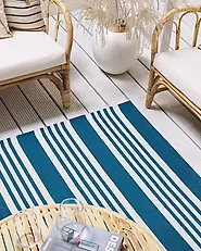 Outdoor Rug ELURU Blue 120 x 180 cm_1177594