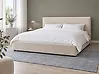 Säng med lamellram Bouclé LAVAUR 180 x 200 cm Beige