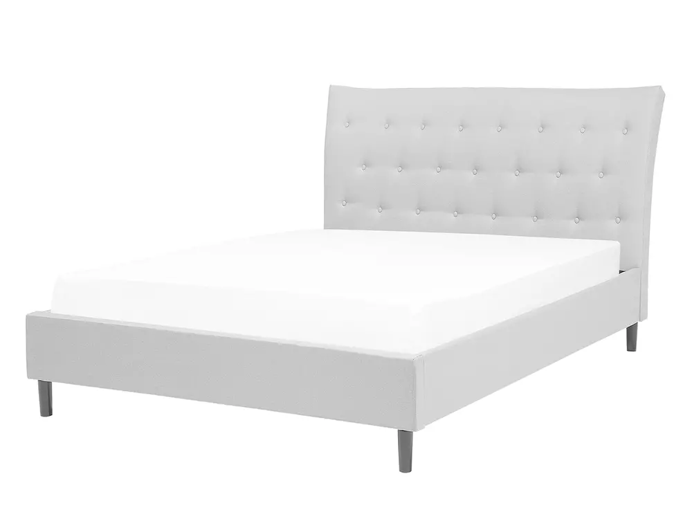 Bed Fabric SAVERNE 140 x 200 cm (EU Double) Light Grey