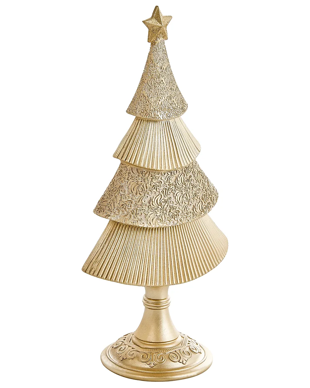 Joulukoristesetti 2 kpl ERVASTI 32/41 cm Joulukuusi Kulta_1175734