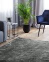 Shaggy Rug DEMRE Dark Grey 200 x 200 cm