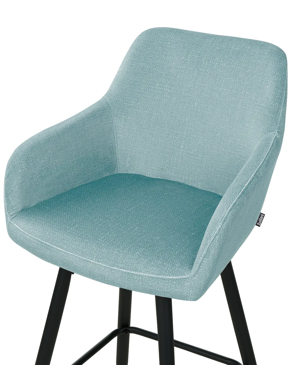 Set med 2 barstolar CASMALIA Sammet Ljusblå_899001
