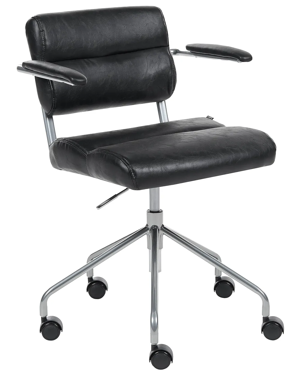 Desk Chair CANDOR Faux Leather Black_1136695