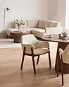 Ruokatuolisetti 2 kpl ALBION Buklee Vaaleanbeige