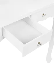 Dressing Table with Mirror and Stool DIVA White_823914