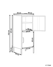 Storage Unit HURON Metal Golden Brown_1067903