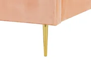 Bed Velvet MARVILLE 160 x 200 cm (EU King Size) Peach Pink_773412