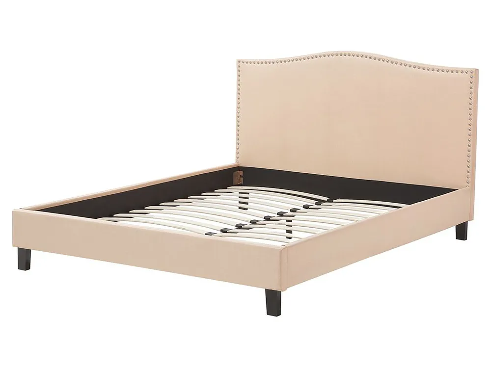 Bed Fabric MONTPELLIER 160 x 200 cm (EU King Size) Beige_754218