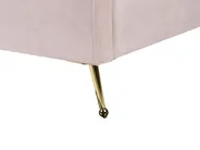 Sänky sametti MIRIBEL 180 x 200 cm Pastellipinkki_870560