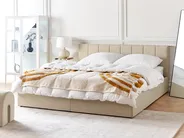 Sänky säilytystilalla DREUX Kangas Beige 180 x 200 cm_861183