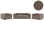 Sofagruppe 5-seters ANTOLA Bouclé Gråbrun_1161685