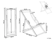 Folding Deck Chair LOCRI II Metal Grey_857230