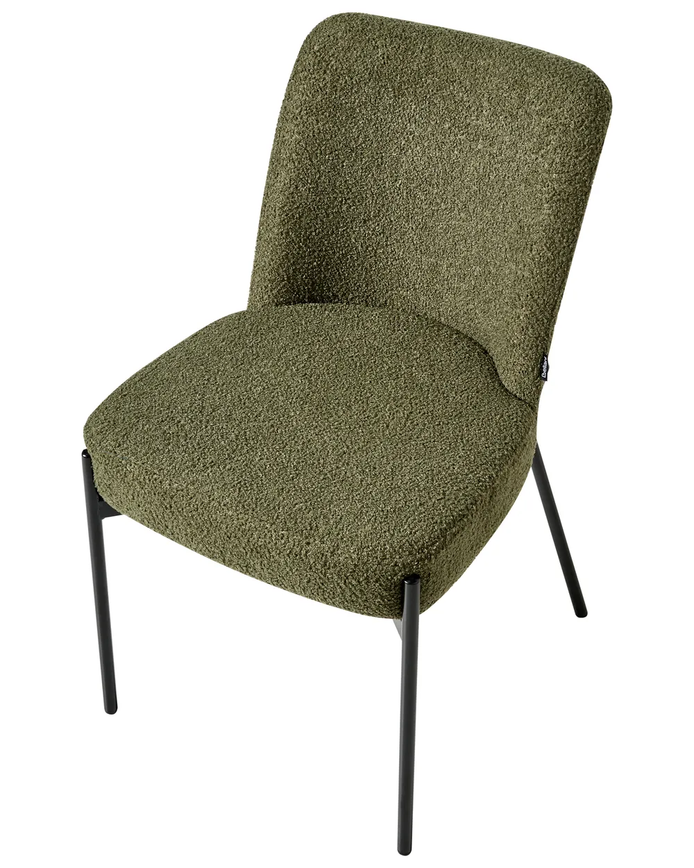 Set of 2 Chairs MALIN Boucle Dark Green_987066