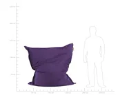 Sittsäck 300 L FUZZY 140 cm 180 cm Mörklila_823408
