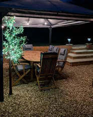Garden Dining Set 8 Seater MAUI with Cushions Acacia Wood Grey_991721