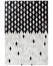 Matta MALDAN Svart 160 x 230 cm Läder_806252