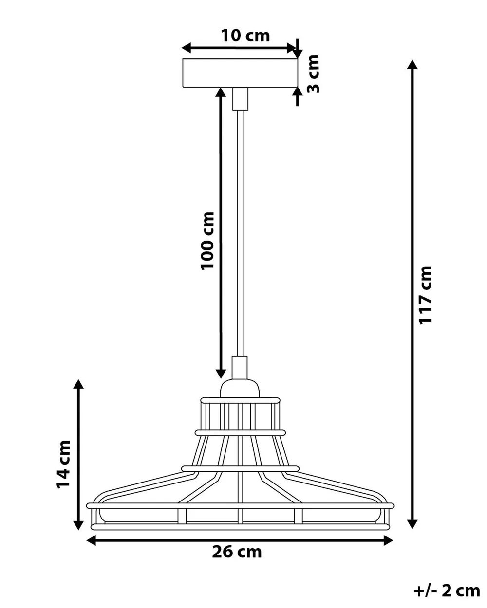 Pendant Lamp TORRE Glass Copper_799687