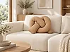 Throw Cushion GLADIOLUS 172 x 14 cm Boucle Light Brown Solid
