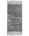 Rug HANLI Grey 80 x 150 cm Viscose