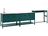3 Piece Outdoor Kitchen Set with Sink MAENZA Green Metal