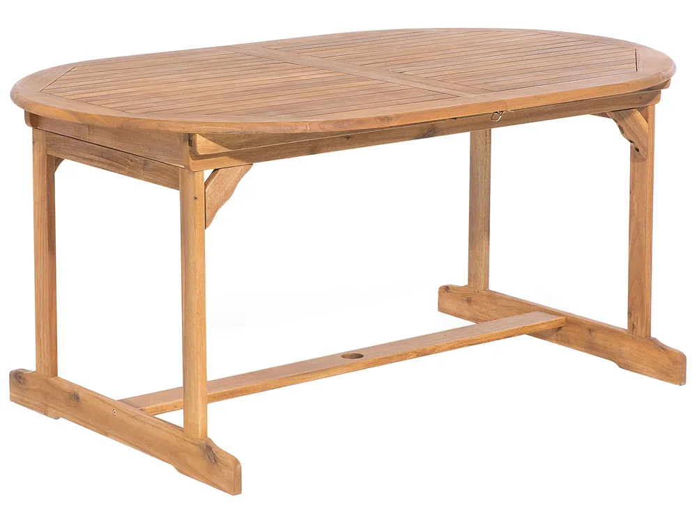 Garden Dining Set 8 Seater MAUI Acacia Wood Light Brown_681706