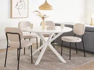 Dining Table FITZROY White 120 cm 120 cm_1001912