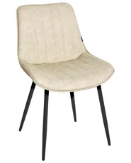 Set of 2 Dining Chairs DUBROVNIK Faux Leather Light Beige_928990