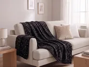 Blanket ALAZEYA 130 x 180 cm Black_820193