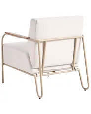 Set of 2 Garden Chairs NIMIS with Ottoman Light Beige_1055731