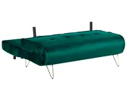 Sofa Bed 2 Seater VESTFOLD Velvet Dark Green_808761
