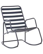 Garden Rocking Chair TURI Metal Black_1020916