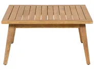 Garden Corner Sofa with Table 5 Seater ALCAMO Acacia Wood Light Beige Left Hand_862451