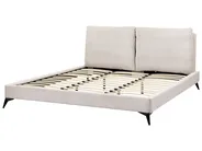 Bed Corduroy MELLE 180 x 200 cm (EU Super King) Light Beige_882251