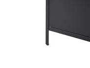 3 Piece Outdoor Kitchen Set with Sink VILAMA Black Metal_872687