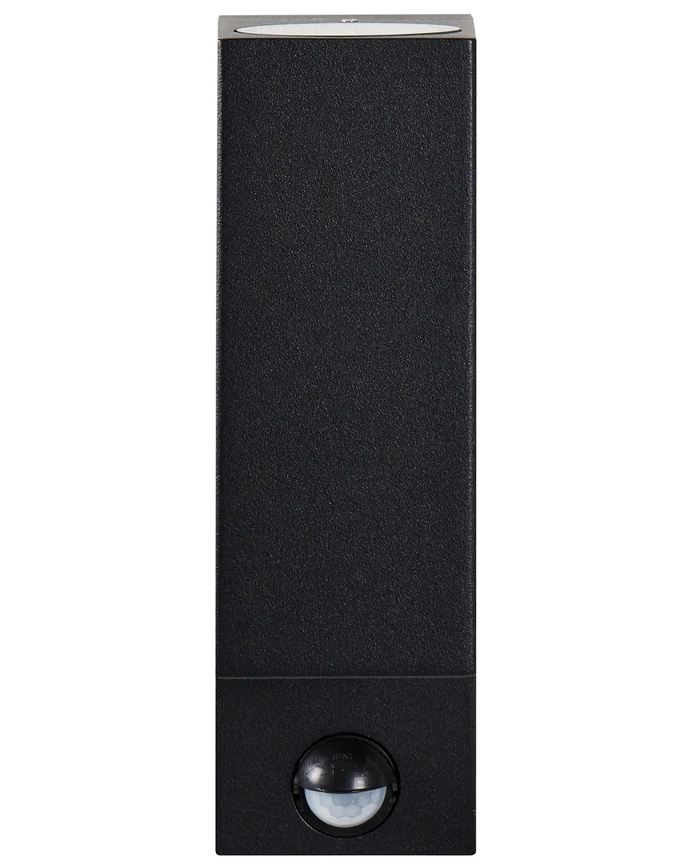 Set of 2 Outdoor Wall Lights LYNE with Motion Sensor Black_1102649