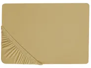 Fitted Sheet JANBU 180 x 200 cm Cotton Olive Green_845903