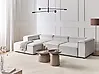 Modular Corner Sofa 4 Seater ARDAL Corduroy Off-White Right Hand