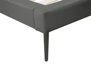 Bed Faux Leather ESSONNE 180 x 200 cm (EU Super King) Grey_788938
