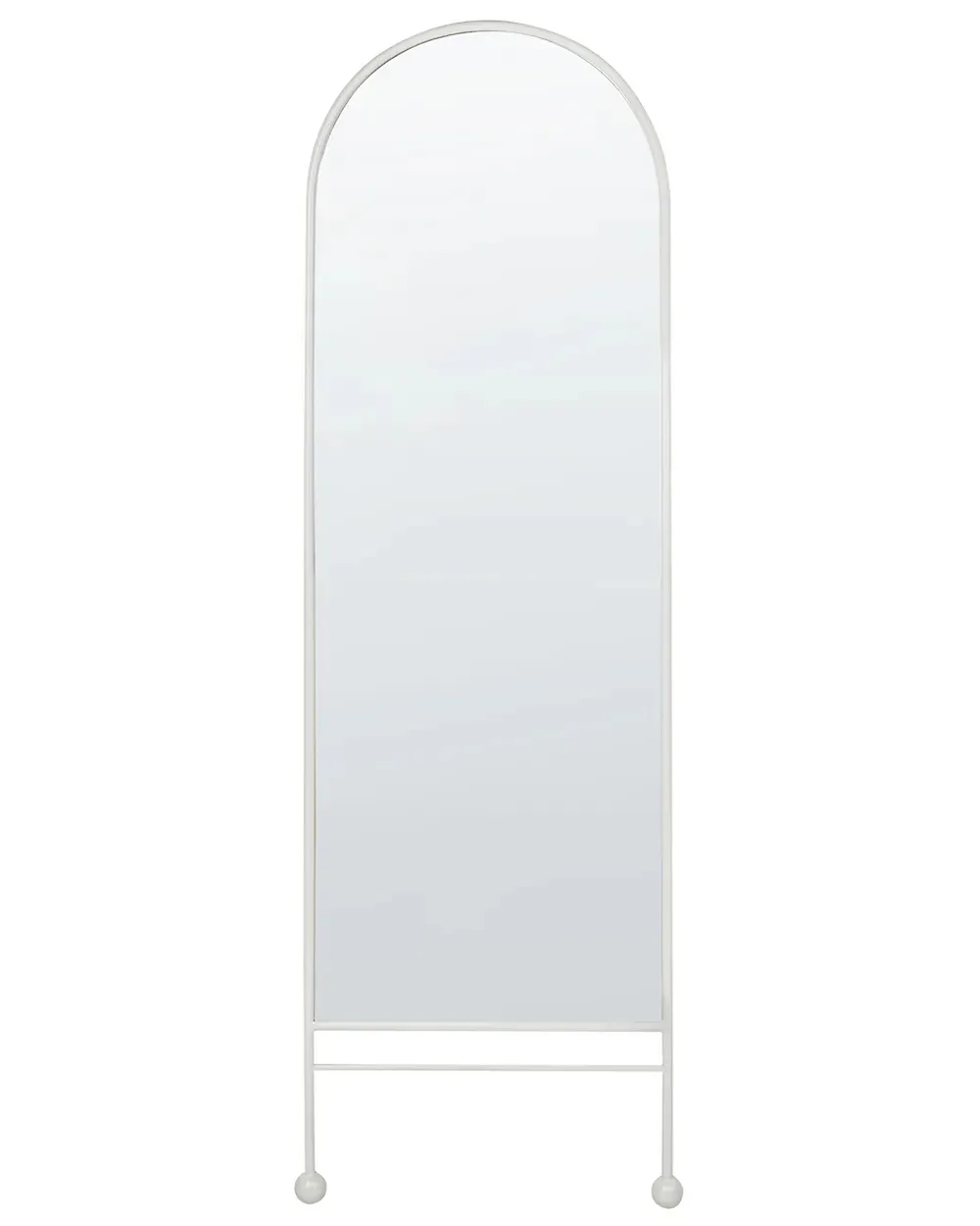 Wall Mirror JARNAGES 45 cm 145 cm Metal White_1183801