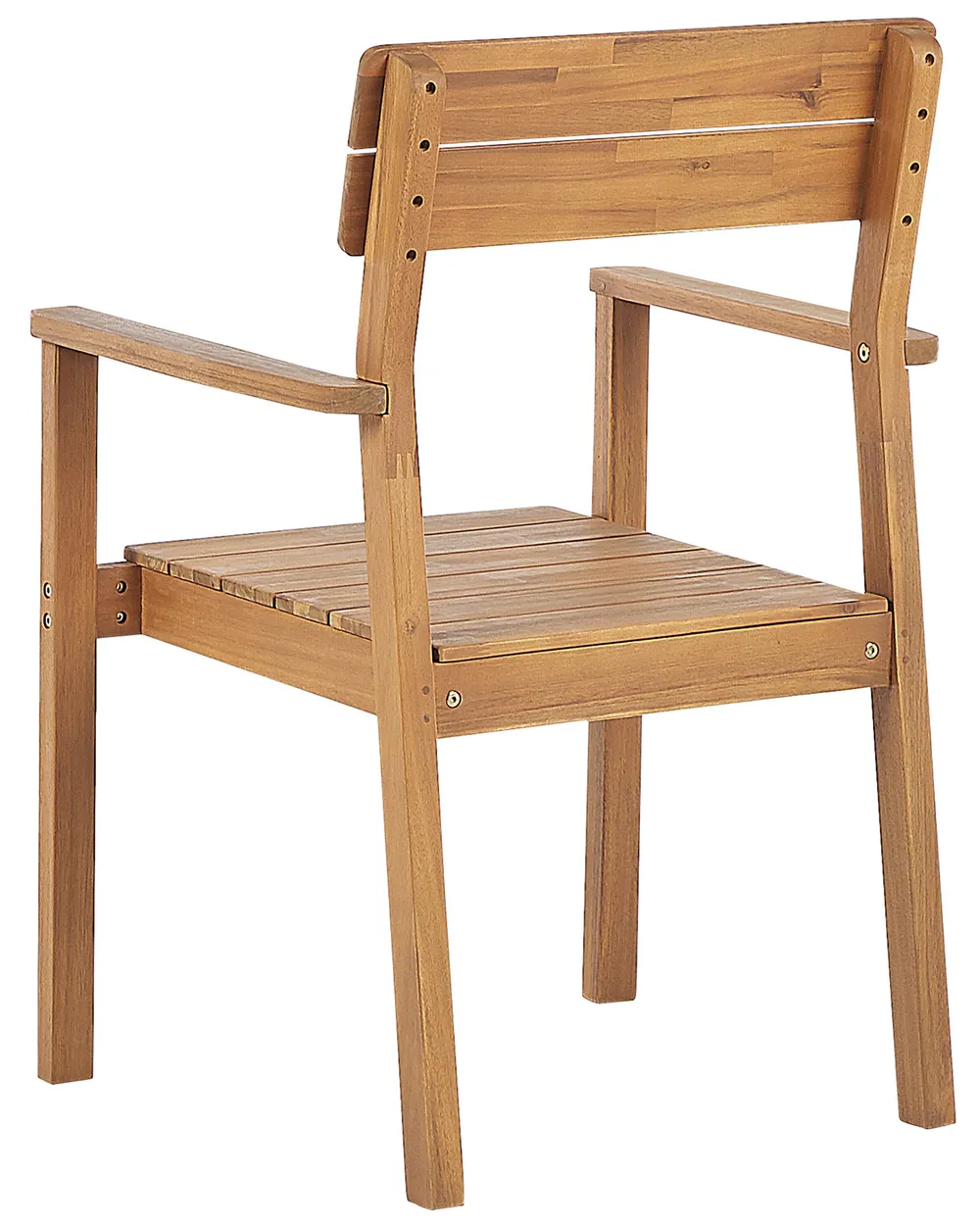 Set of 4 Garden Chairs FORNELLI Acacia Wood Brown_823600